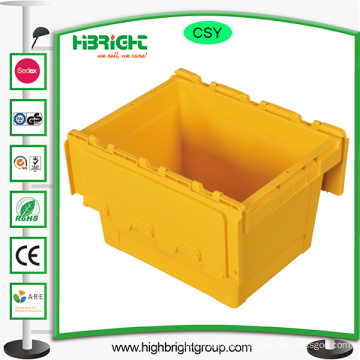 Plastic Foldable Turnover Box with Lid